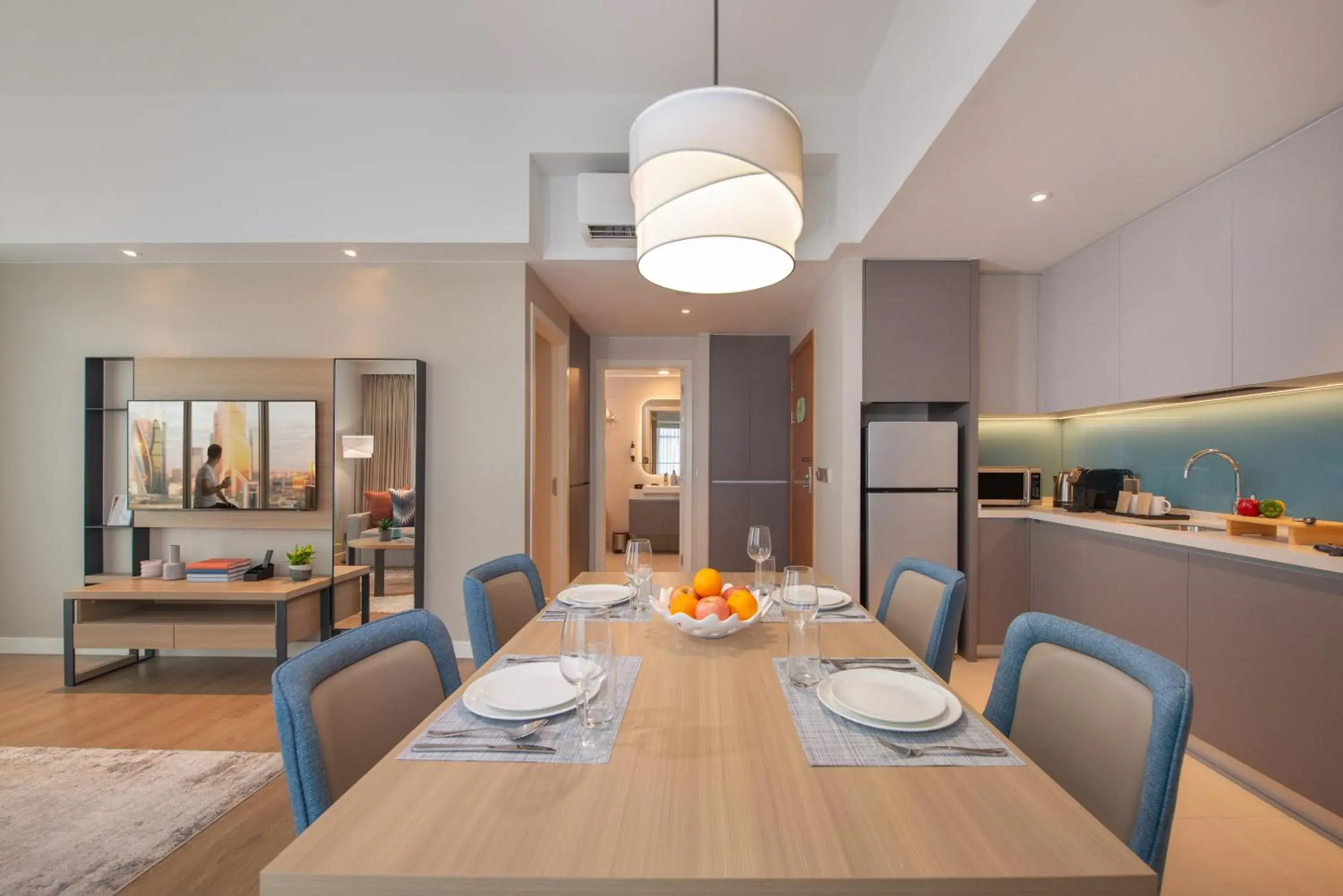Dining area in Citadines Roces Quezon City